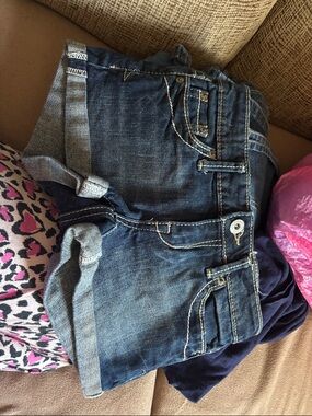 Aeropostale Dark Blue Denim Ankle-Cropped Jeans